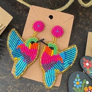 Colorful Beaded Earrings Set